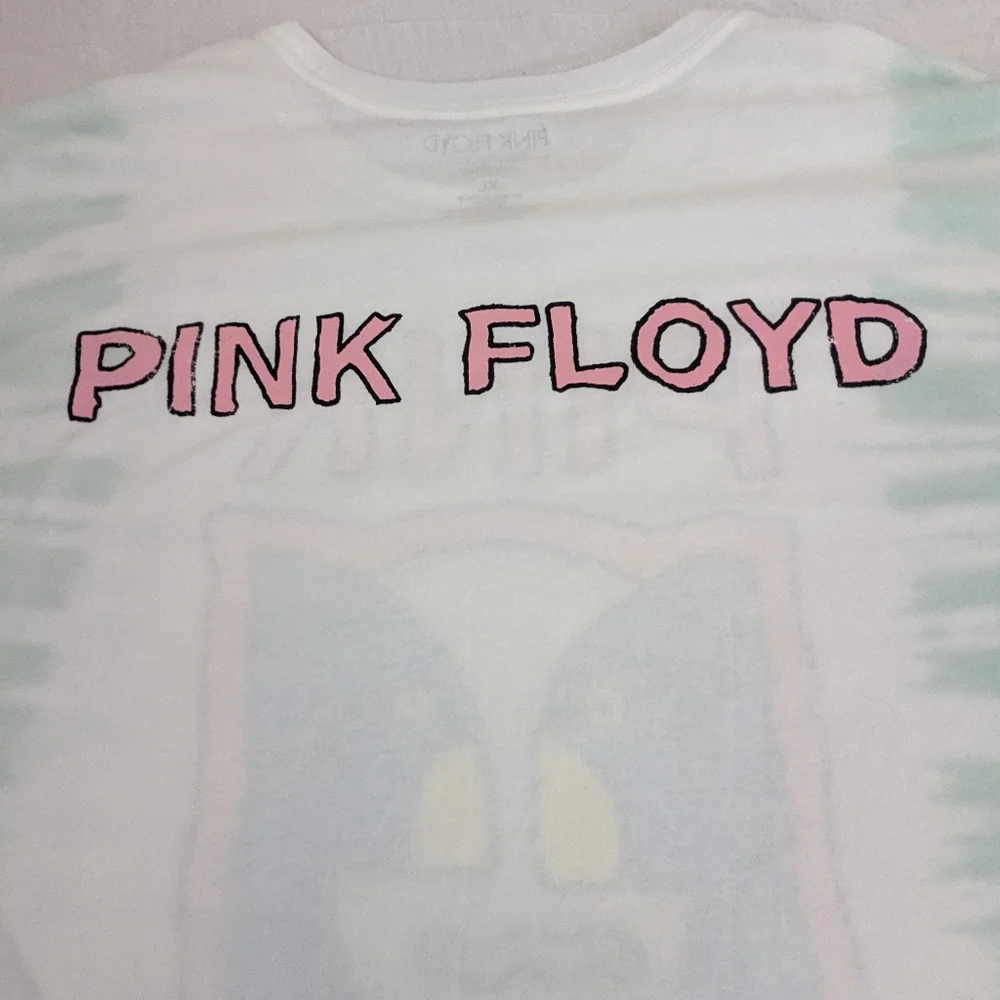 PINK Floyd Hybrid Tie Dyed Sleeves Tee Shirt Top XL